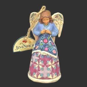 Jim Shore 2016 Hartwood Creek "Keepsake Quilting" Hand Made Angel Ornament